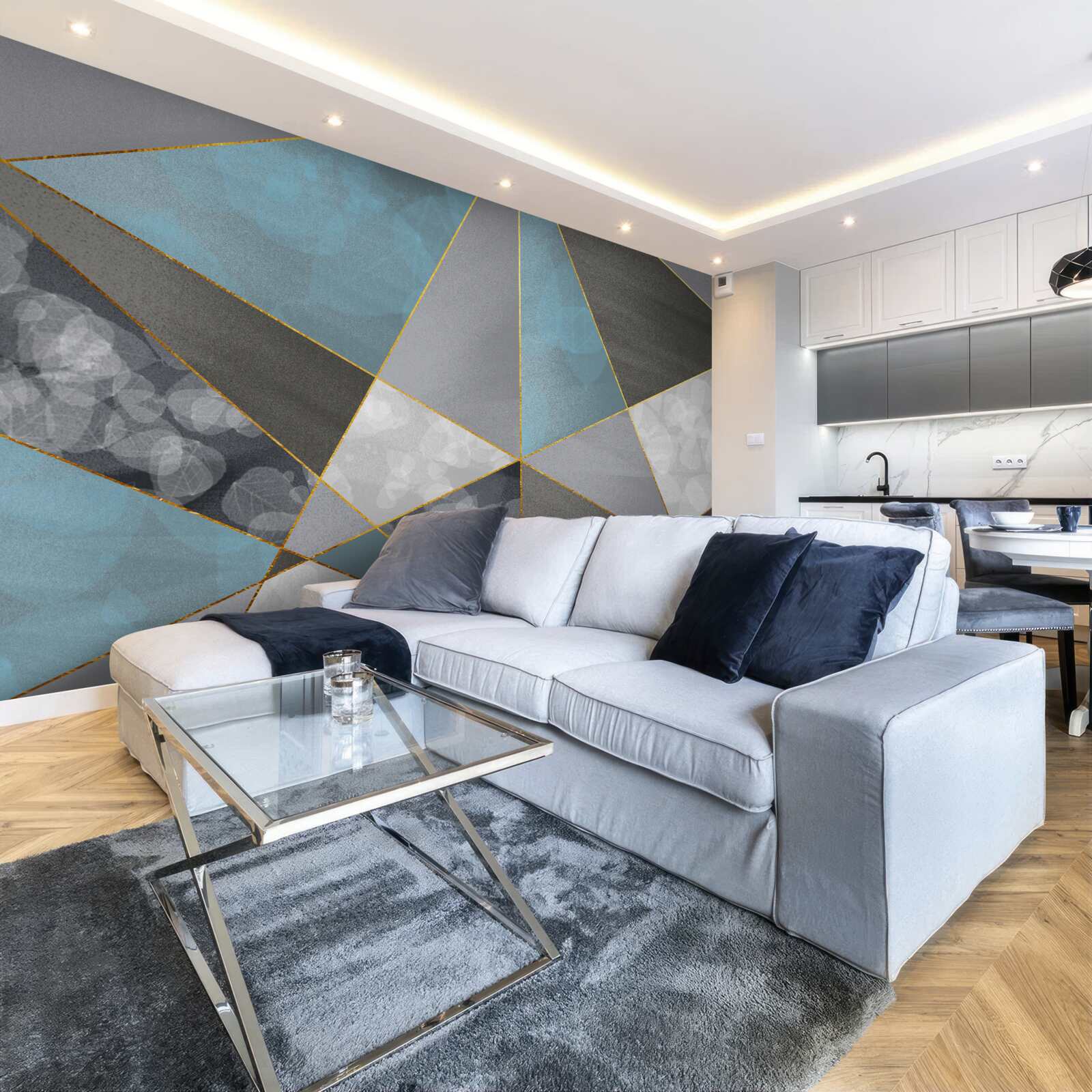 Fototapet fundal unic cu motive geometrice