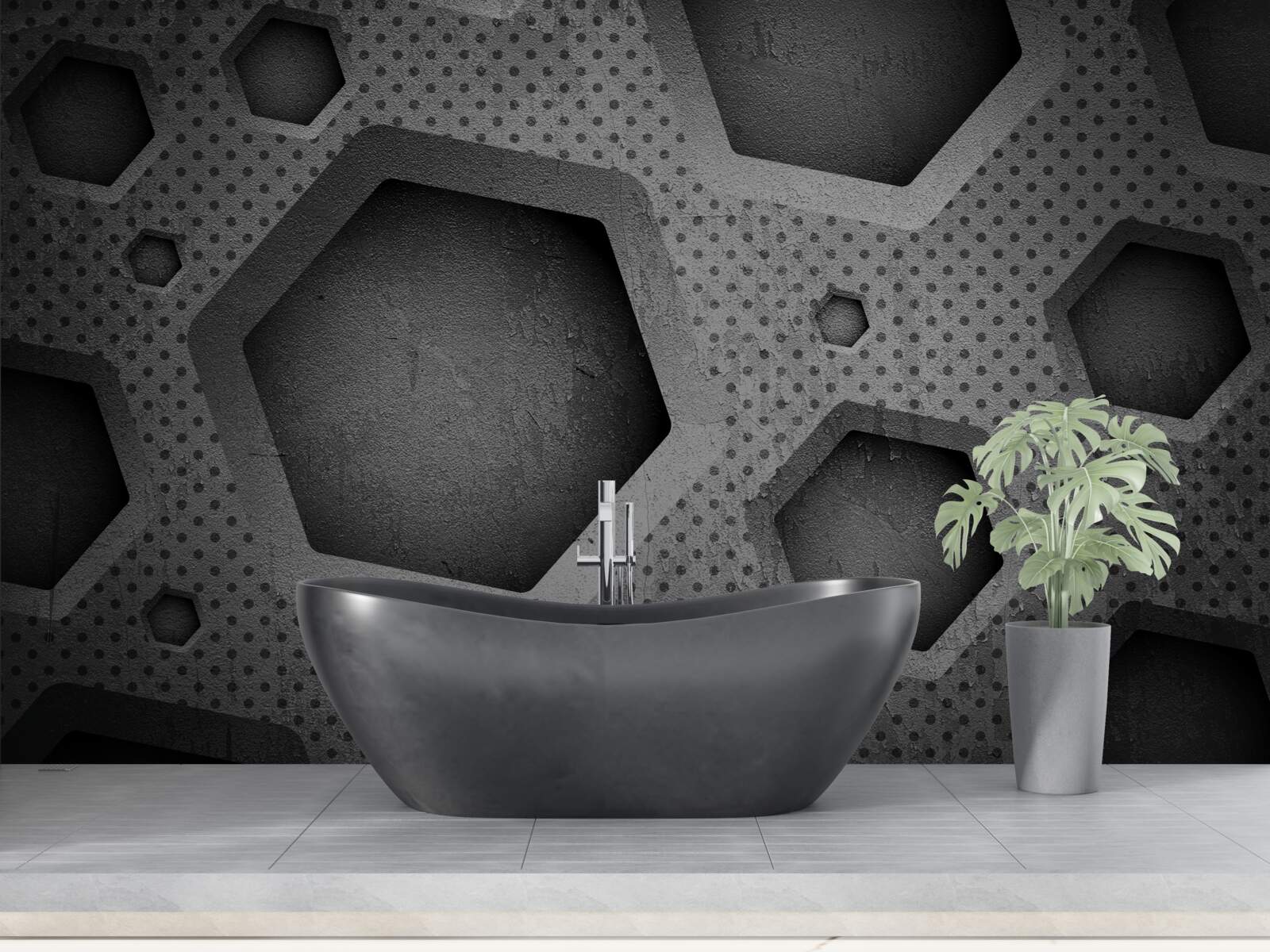 Fototapet barieră hexagonală abstractă