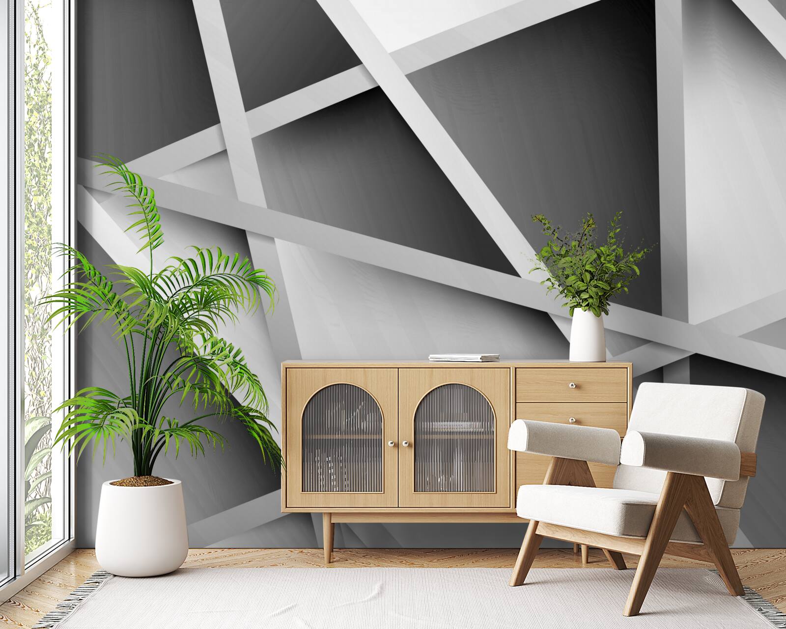 Fototapet ceață gri ambiguă