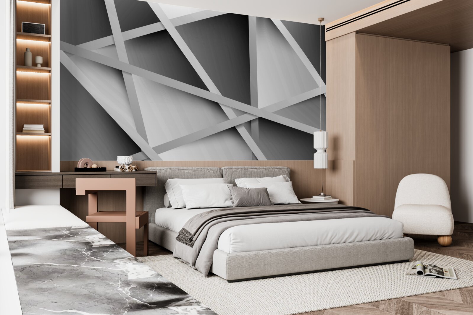 Fototapet ceață gri ambiguă