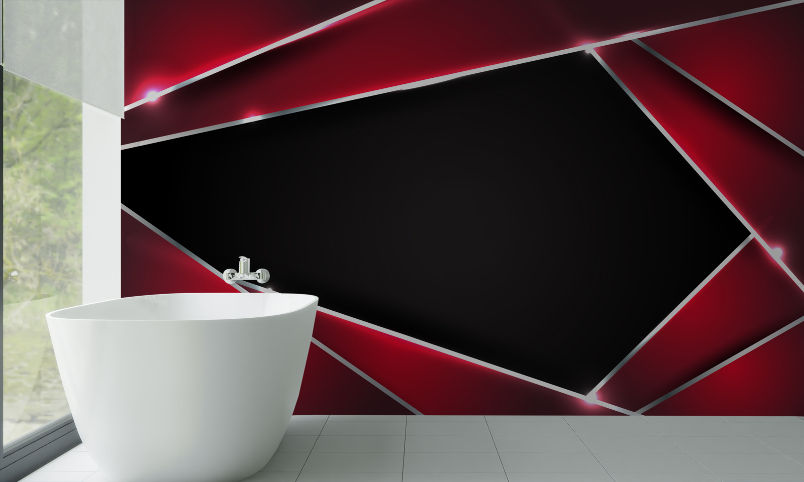 Fototapet fundal exclusiv în roșu și negru