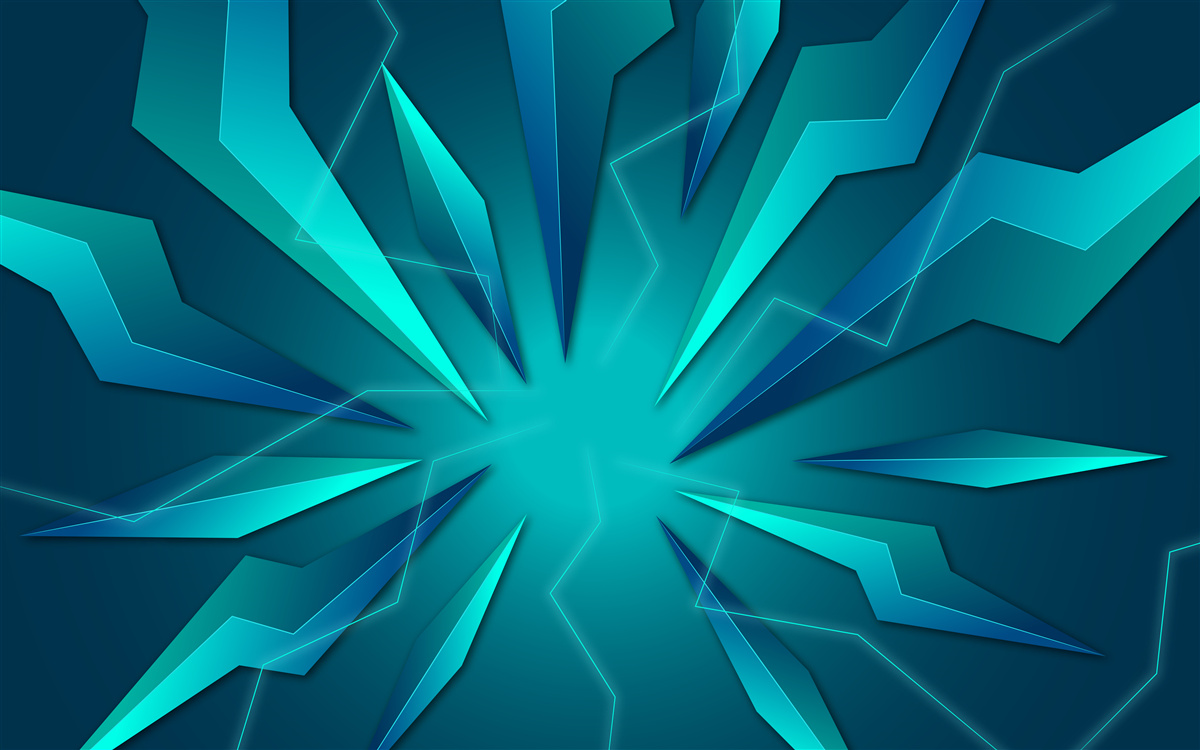 Fototapet curbe de valuri de albastru și turcoaz