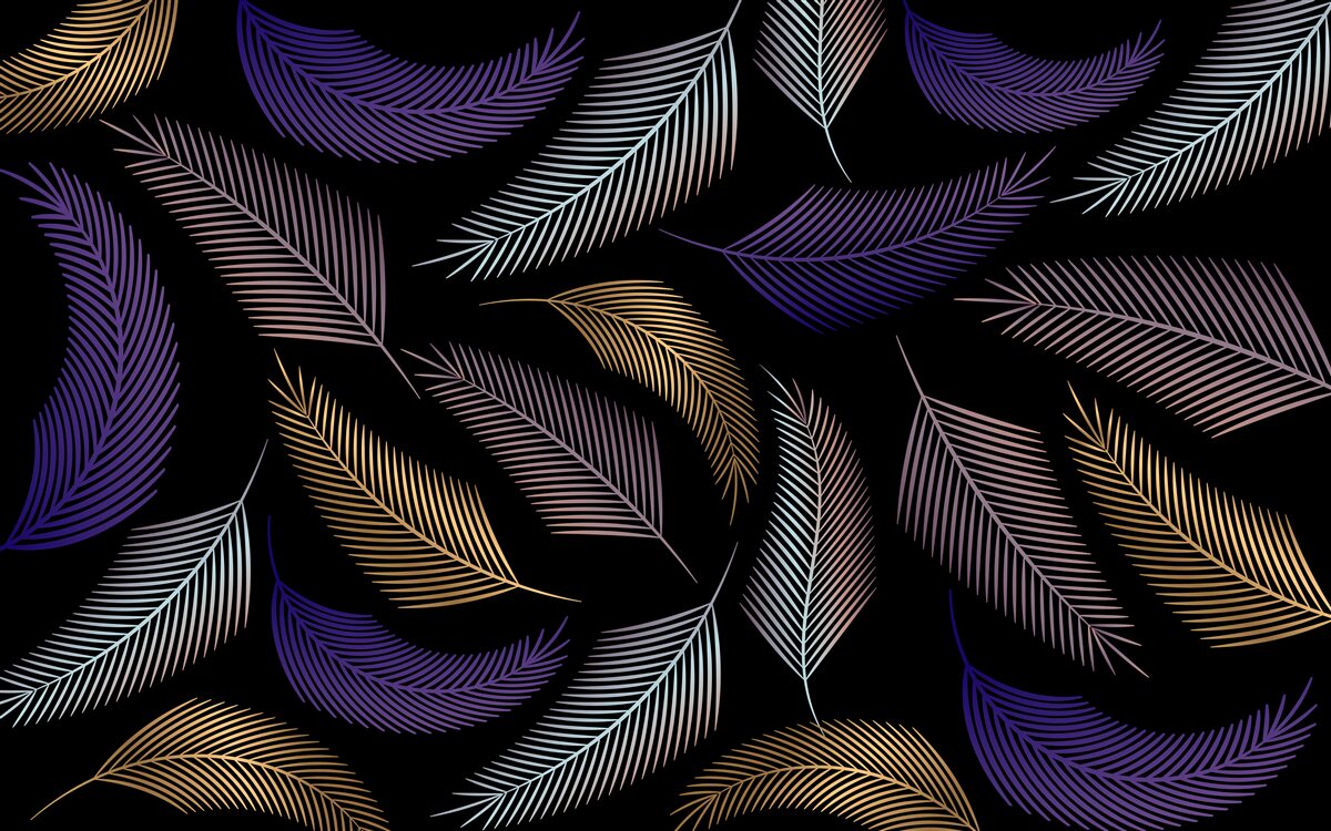 Fototapet frunze de toamnă în culori închise