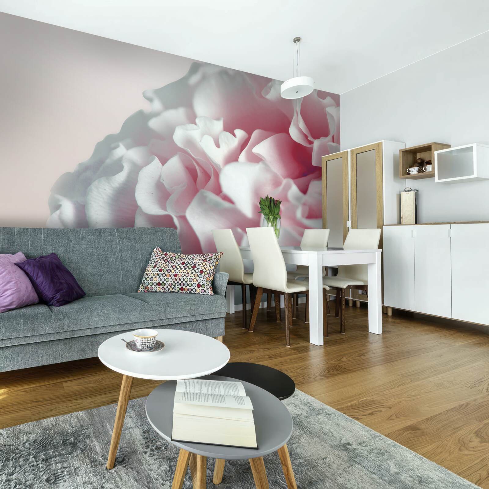 Fototapet gogoașă moale, roz deschis