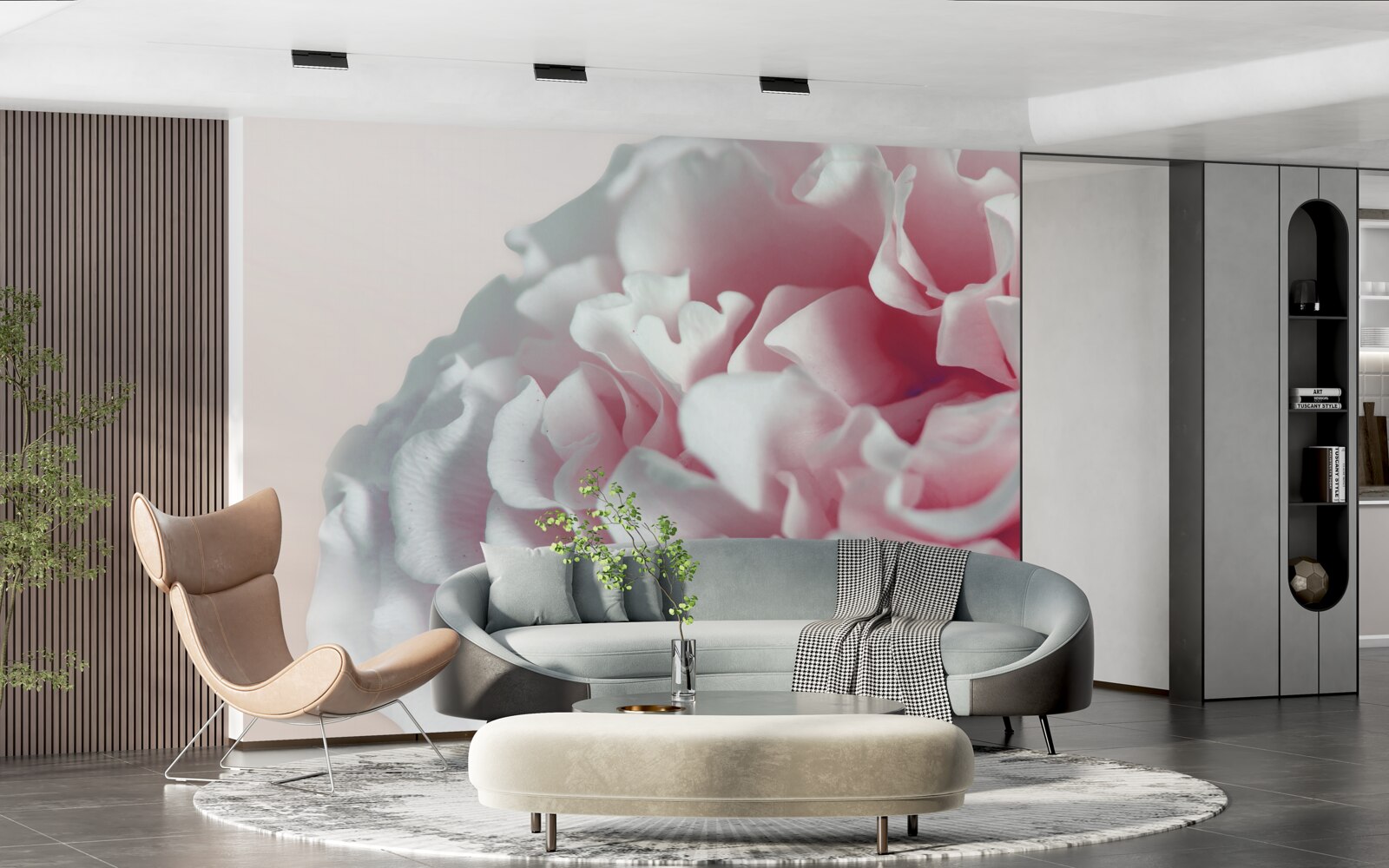 Fototapet gogoașă moale, roz deschis