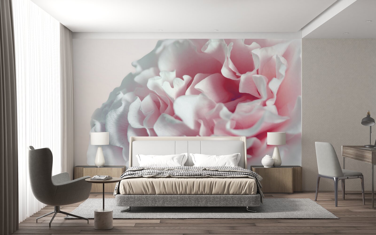 Fototapet gogoașă moale, roz deschis