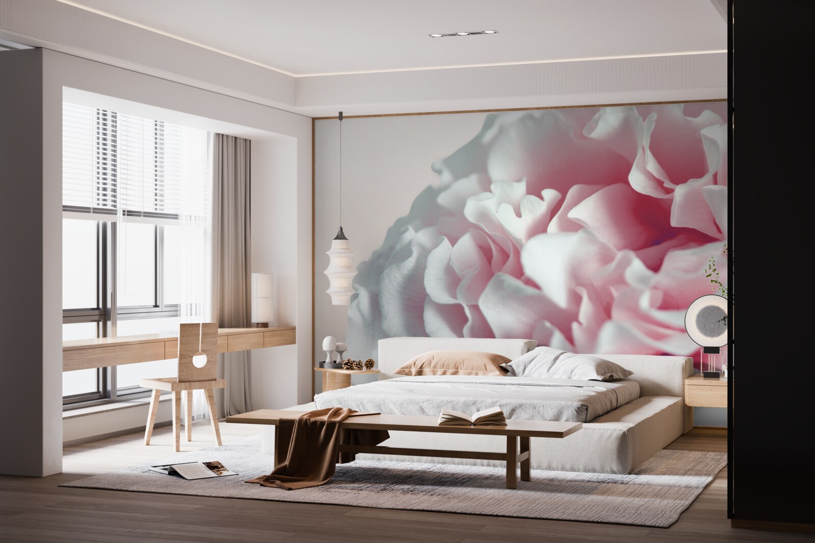 Fototapet gogoașă moale, roz deschis