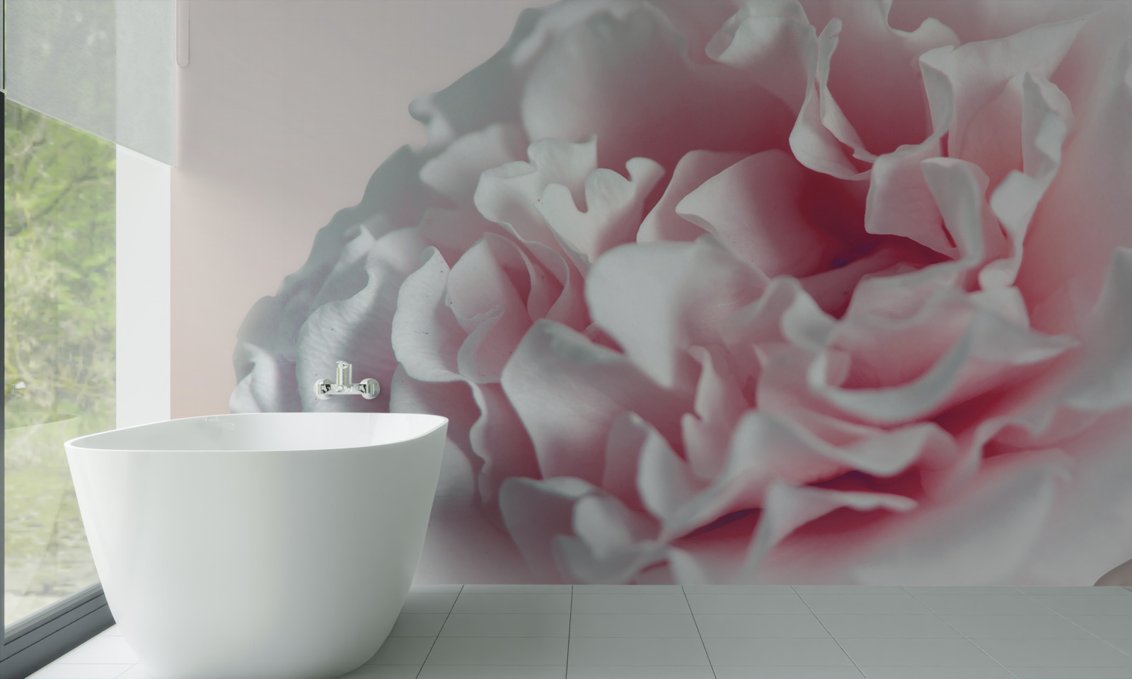 Fototapet gogoașă moale, roz deschis