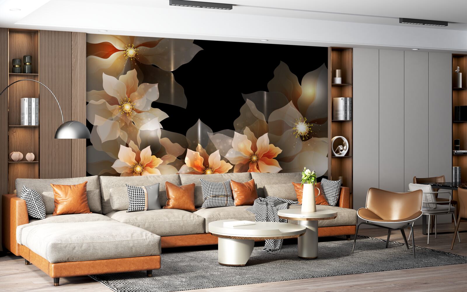 Fototapet magia florilor frumoase