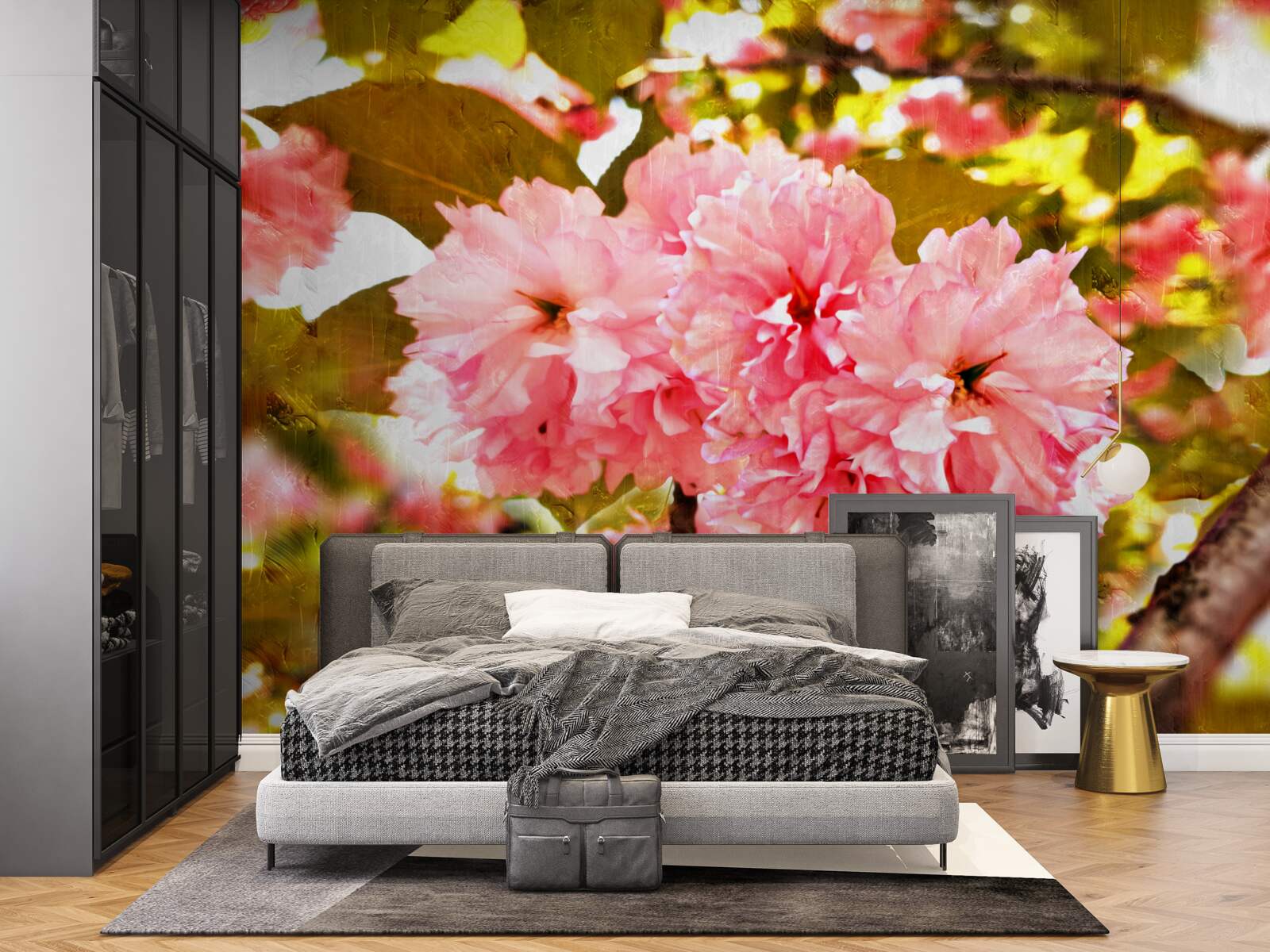 Fototapet kanzan sakura în plină floare