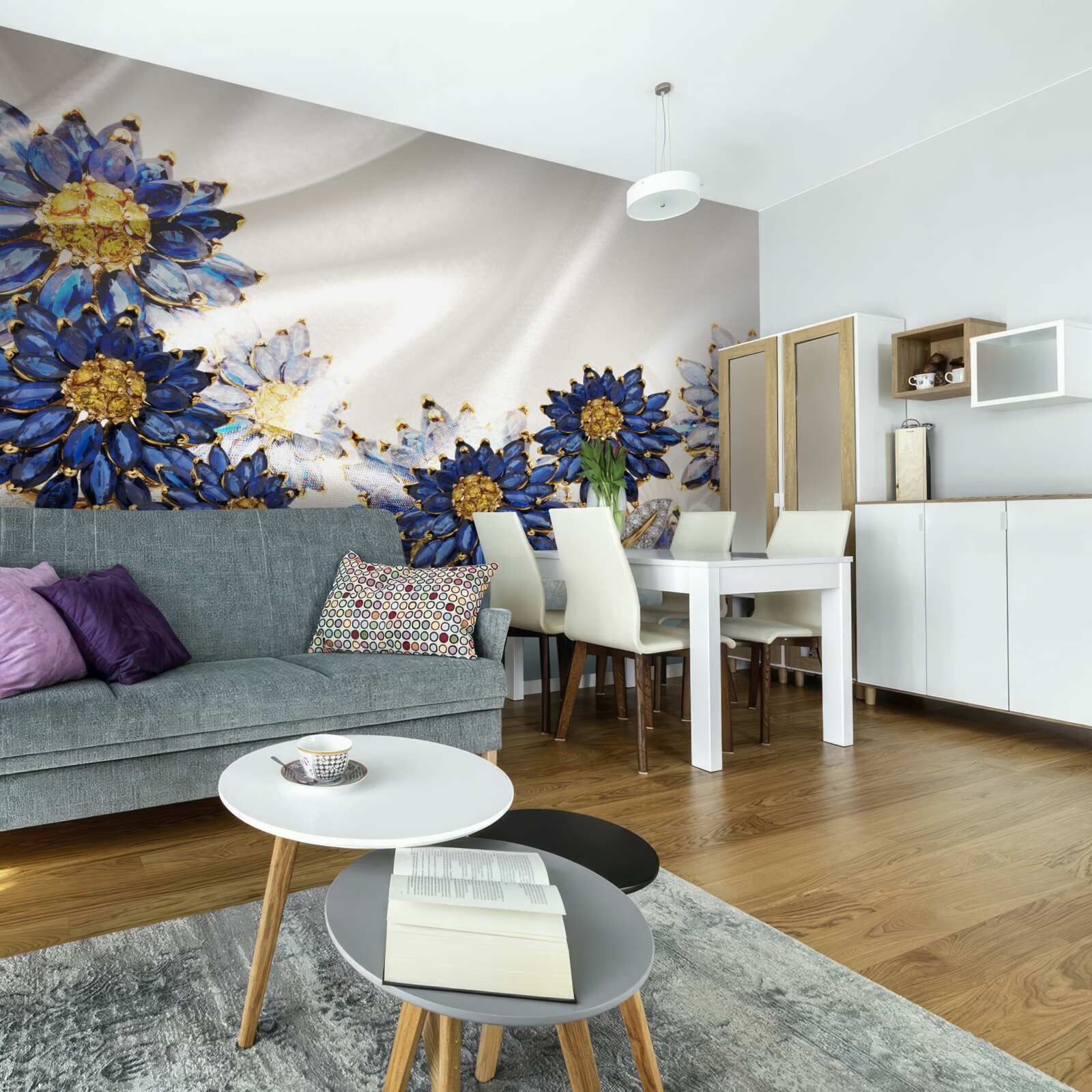 Fototapet flori de safir uimitoare