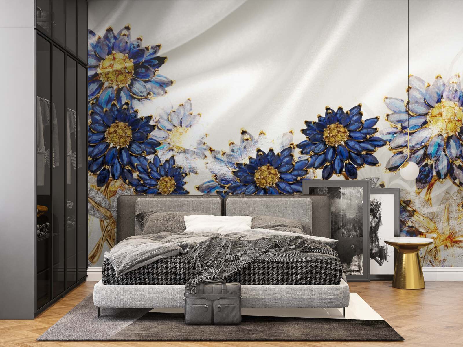 Fototapet flori de safir uimitoare