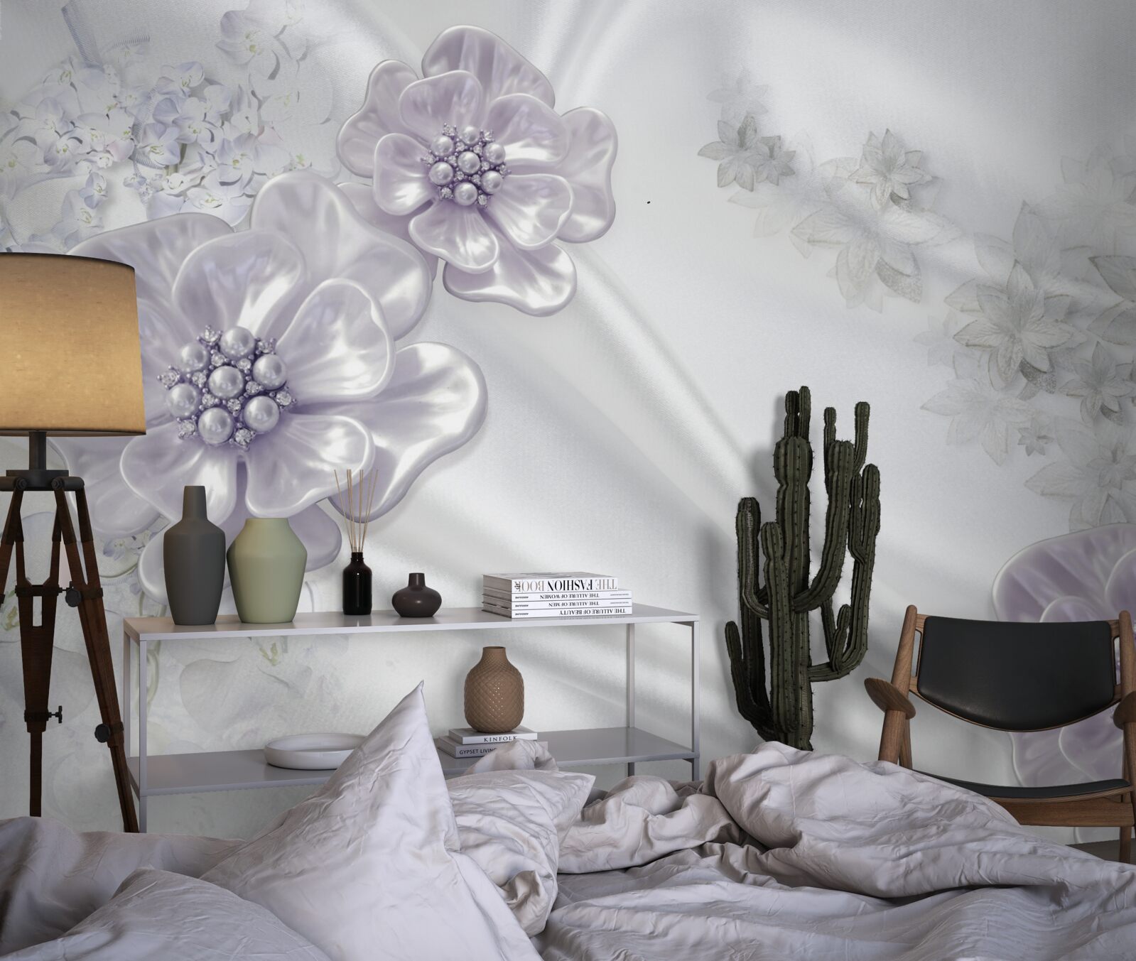 Fototapet mătasea prezintă flori frumoase de liliac