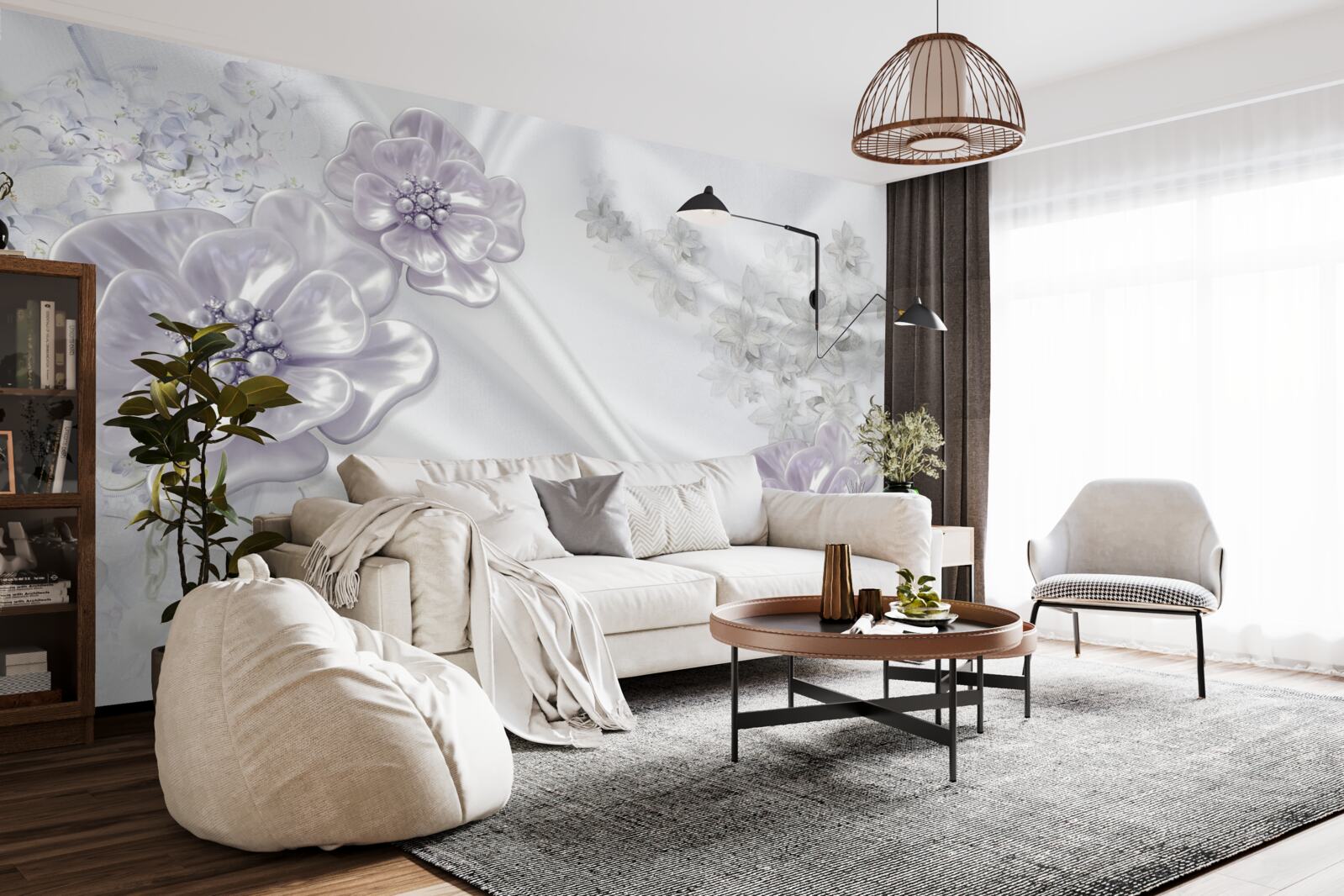 Fototapet mătasea prezintă flori frumoase de liliac