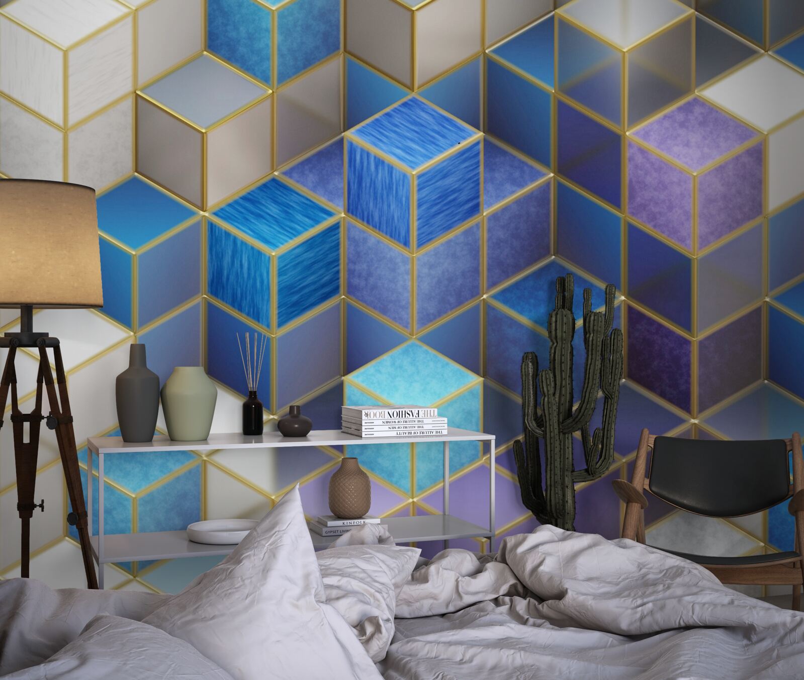 Fototapet colecție de cuburi în culori diferite