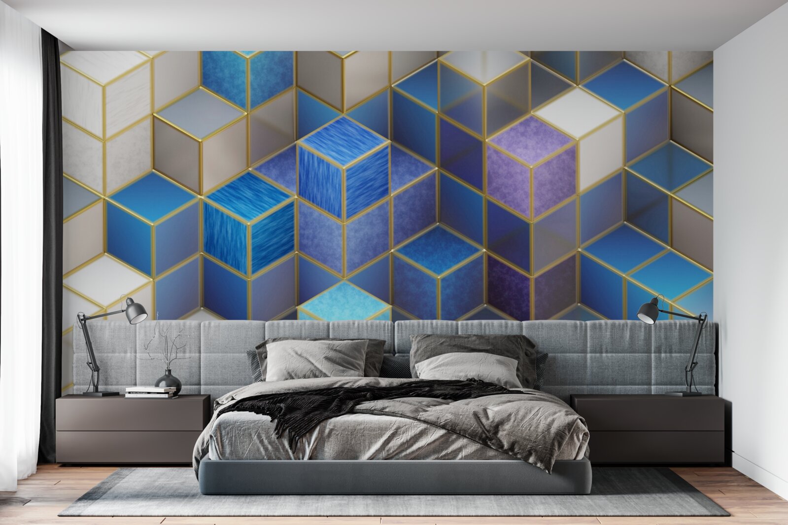 Fototapet colecție de cuburi în culori diferite