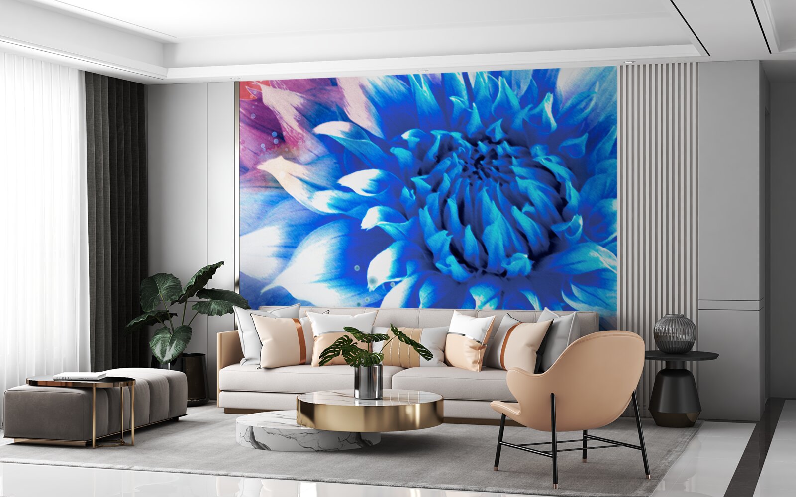 Fototapet albastru ca azurul aster