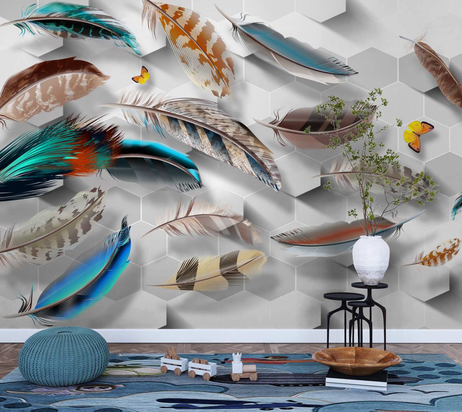 Fototapet set de pene decorative