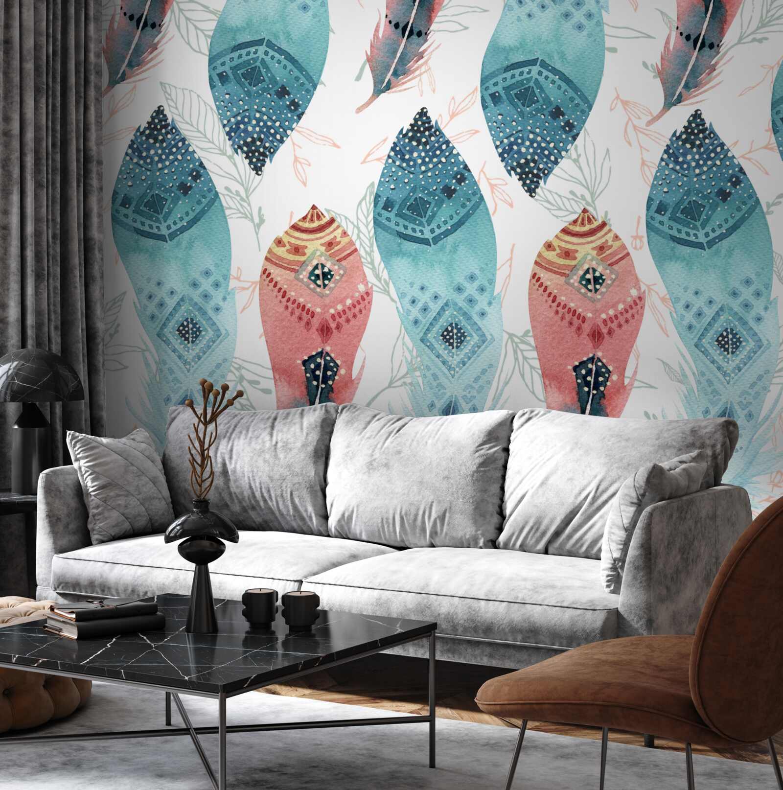 Fototapet creion de acuarelă la baza fundalului