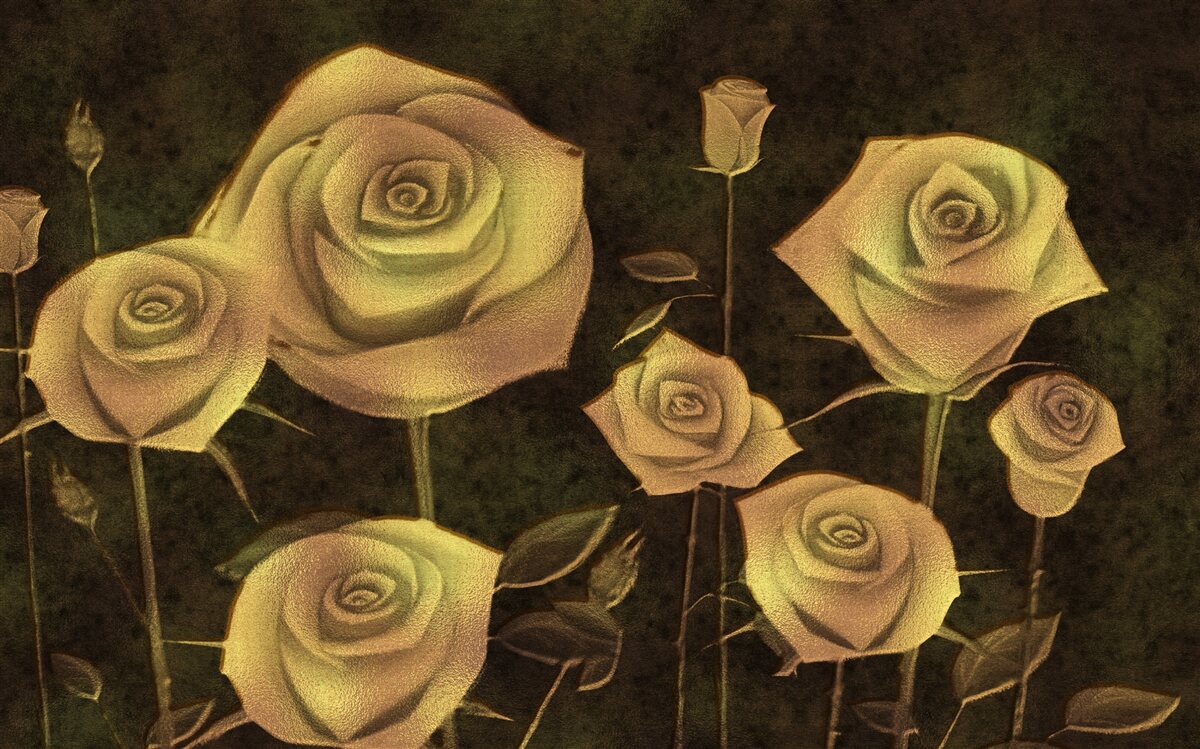 Fototapet pe un fundal maro este un boboc de trandafir alb