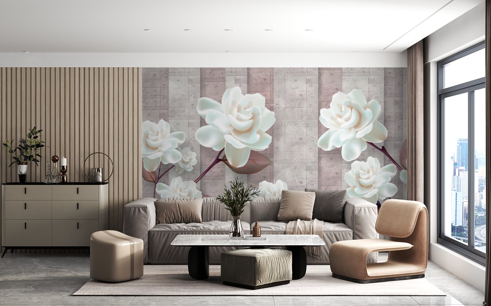 Fototapet flori mai albe ca zăpada pe ramuri