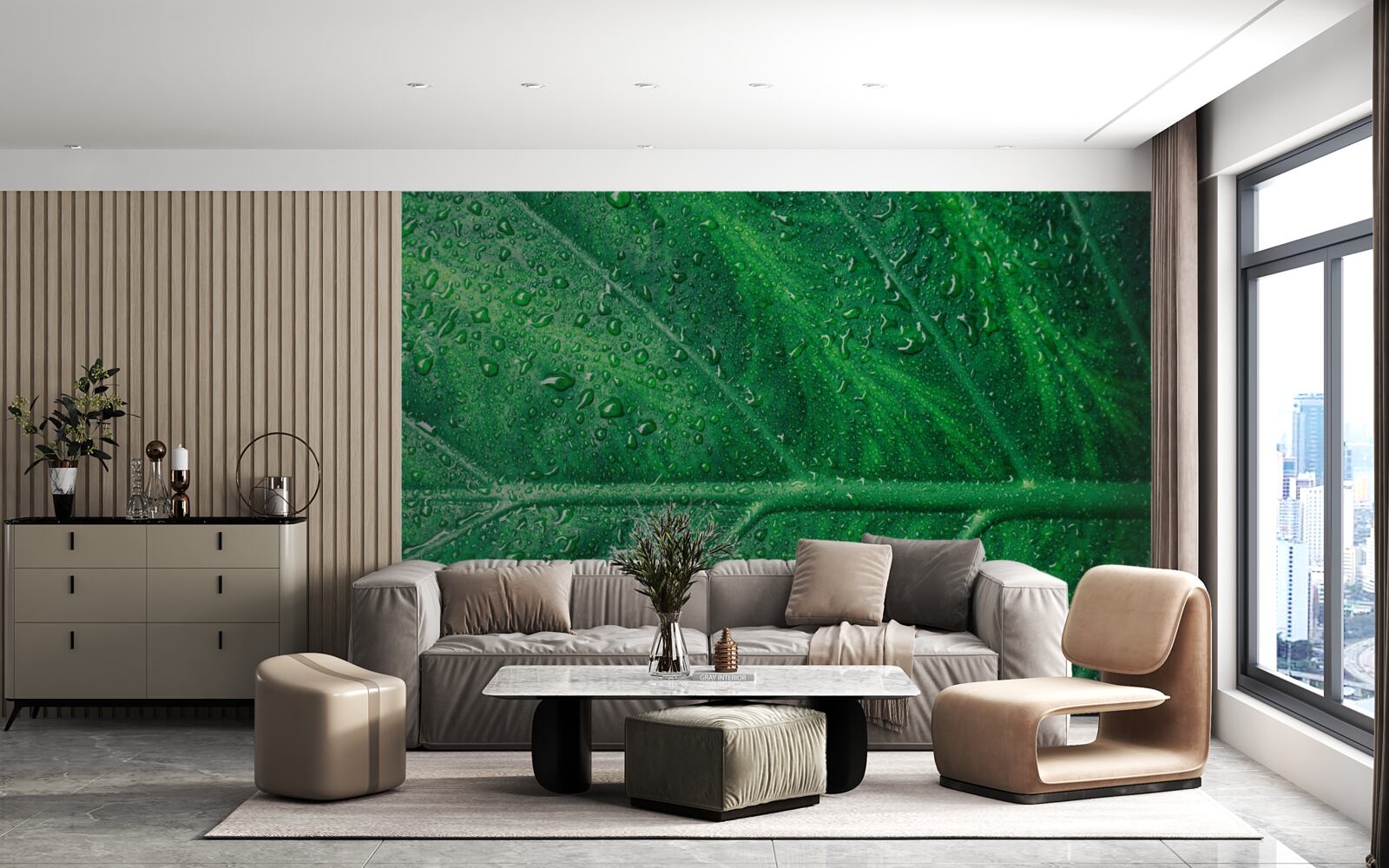 Fototapet Structura fascinantă a foii