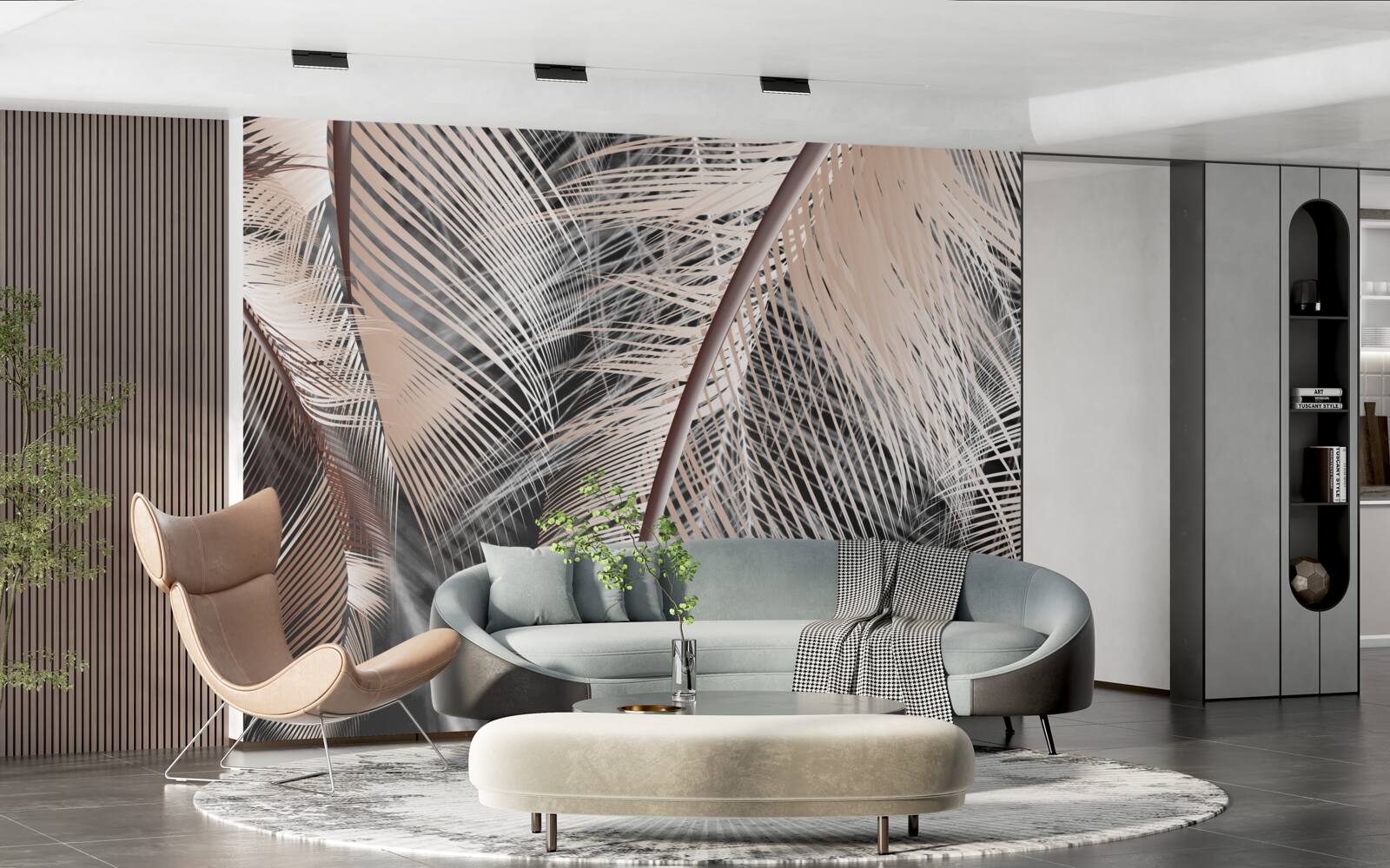 Fototapet imagine detaliată a penei