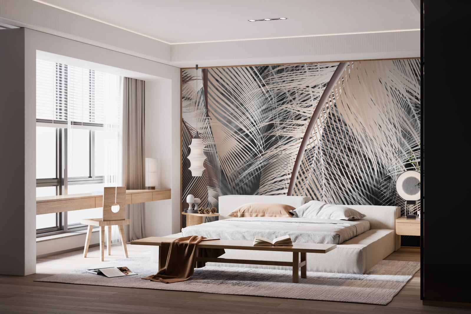 Fototapet imagine detaliată a penei