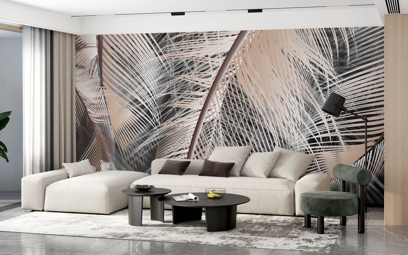 Fototapet imagine detaliată a penei