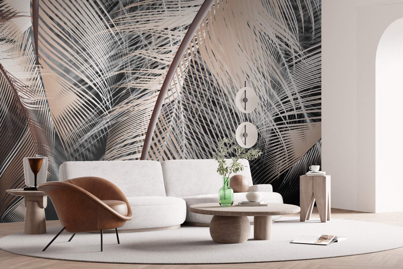 Fototapet imagine detaliată a penei