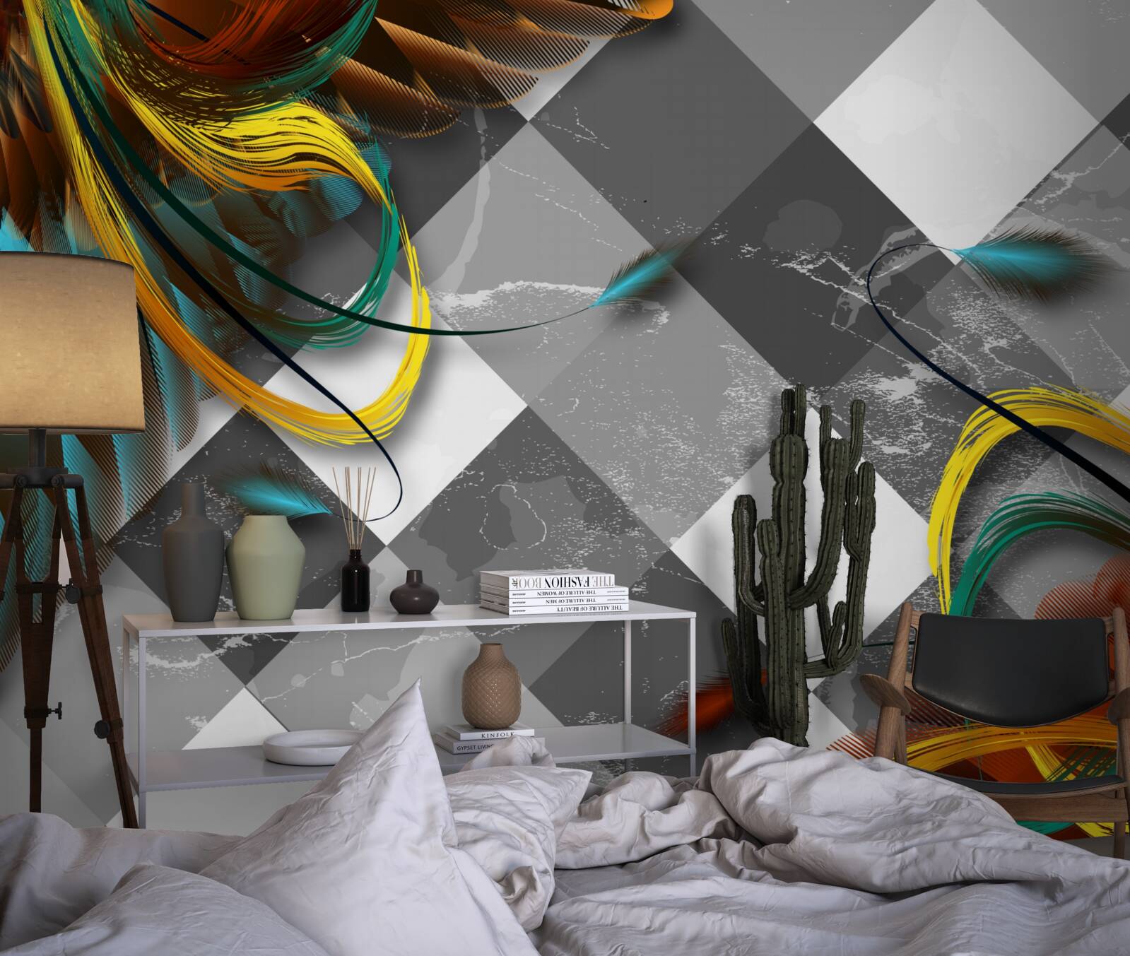 Fototapet ca păsările paradisului