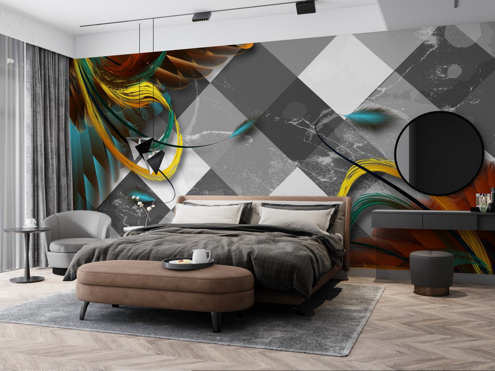 Fototapet ca păsările paradisului