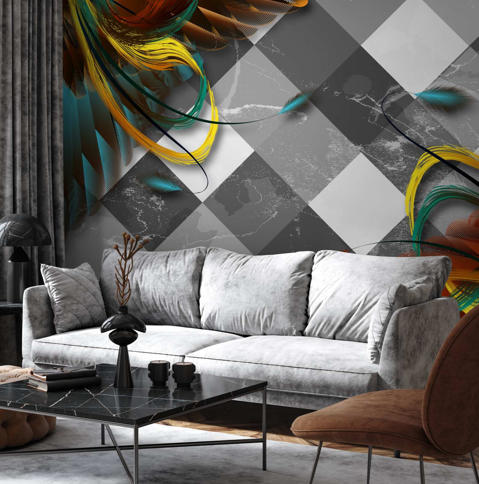 Fototapet ca păsările paradisului