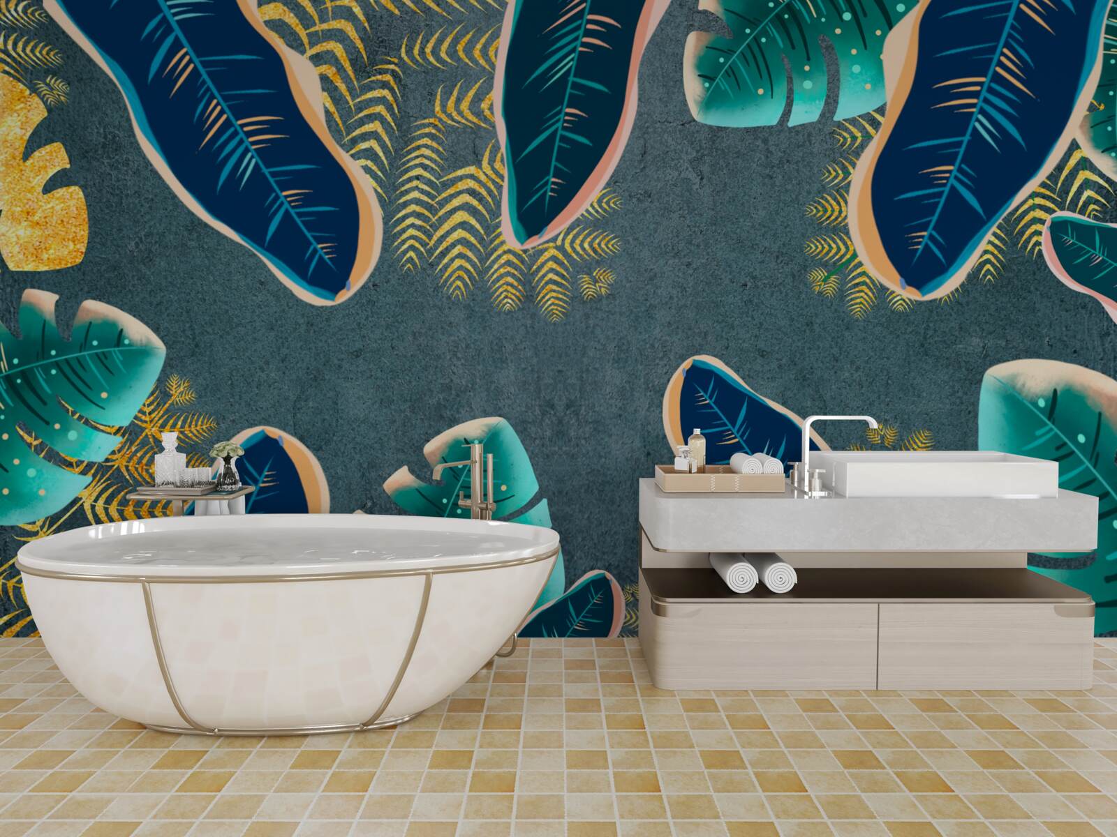 Fototapet pene întunecate desenate neconvențional