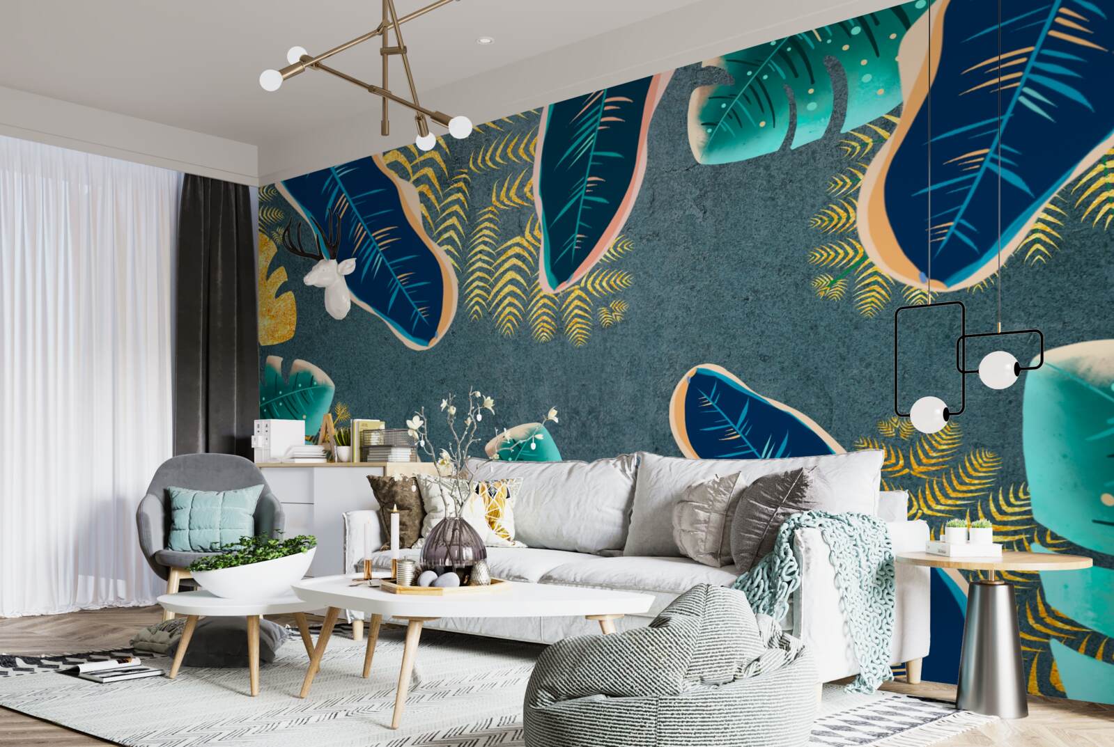 Fototapet pene întunecate desenate neconvențional