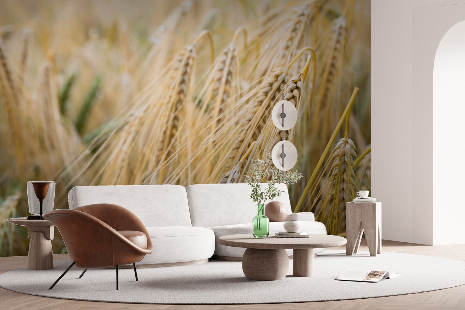 Fototapet câmp de spice de grâu coapte