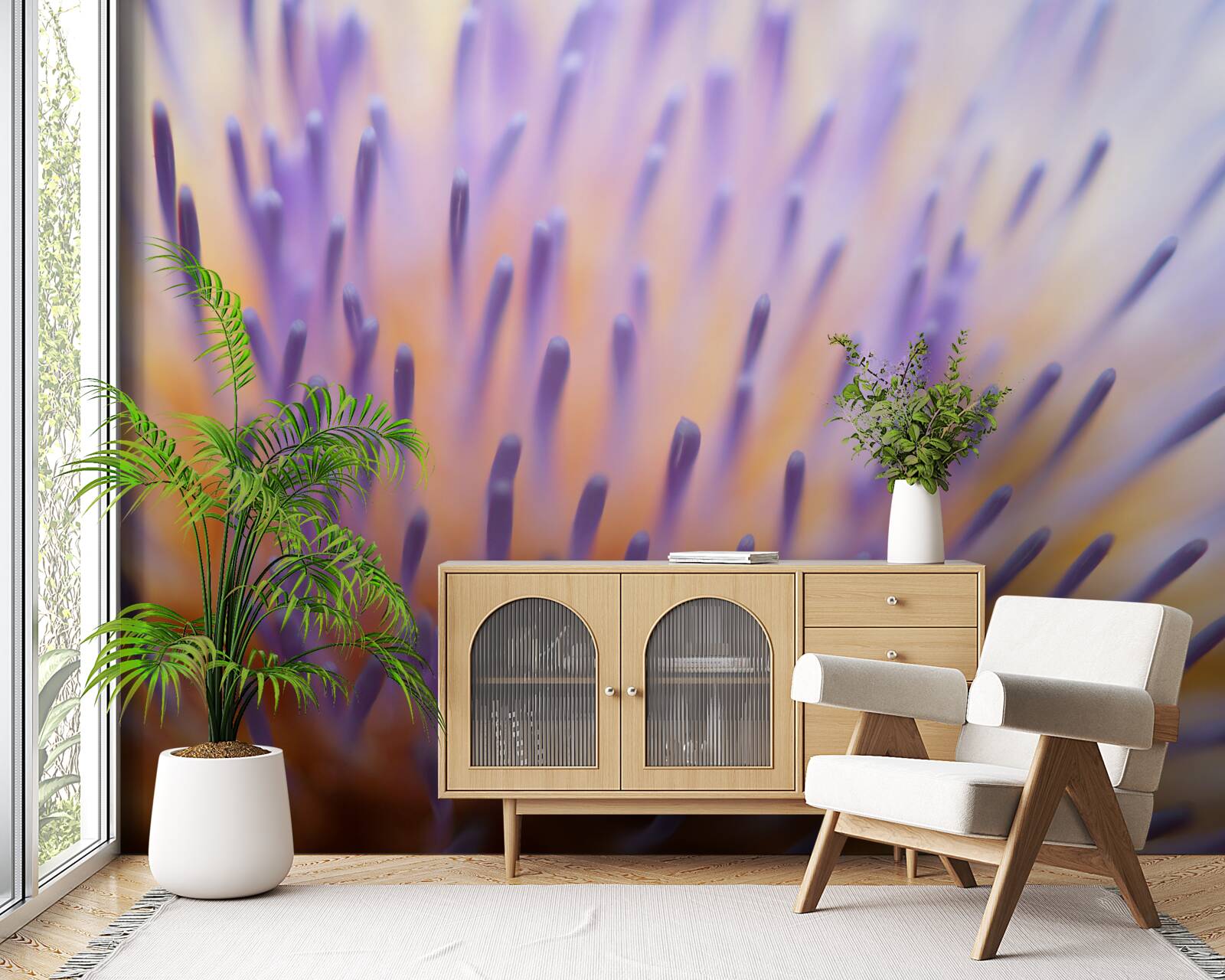 Fototapet ciulin de liliac din Scoția