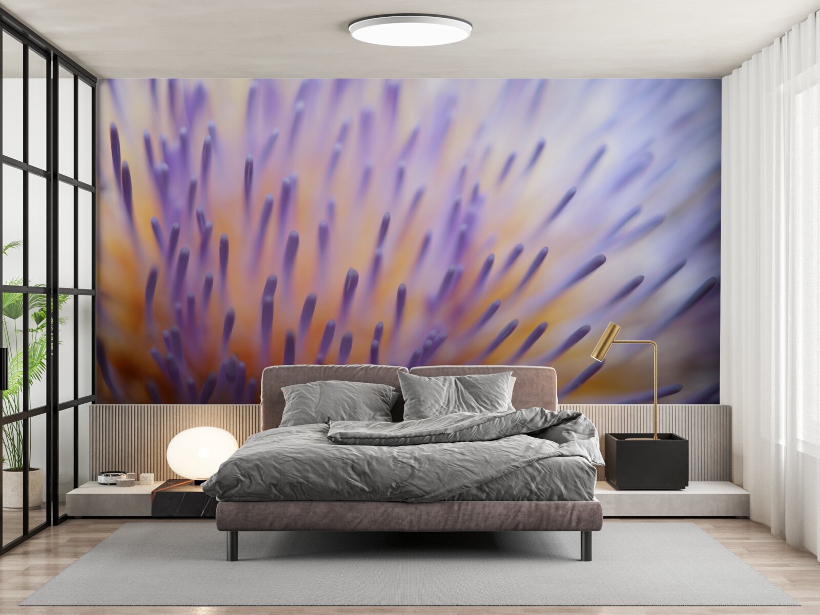 Fototapet ciulin de liliac din Scoția