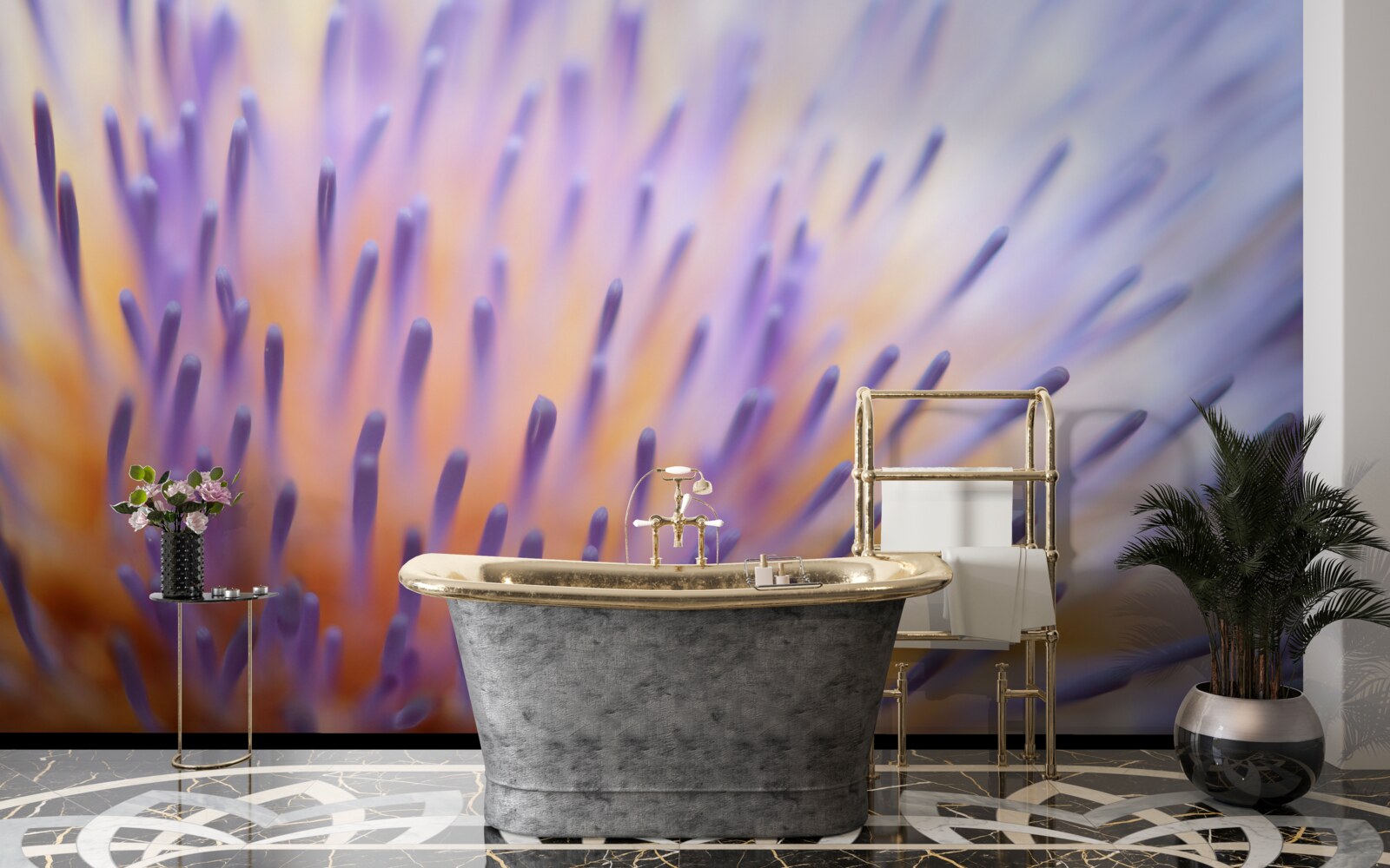 Fototapet ciulin de liliac din Scoția