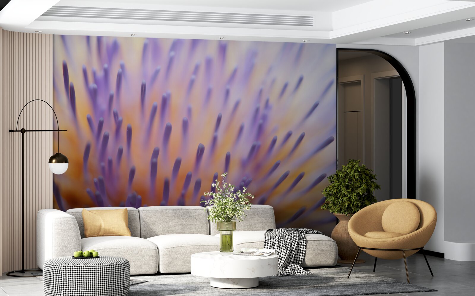 Fototapet ciulin de liliac din Scoția