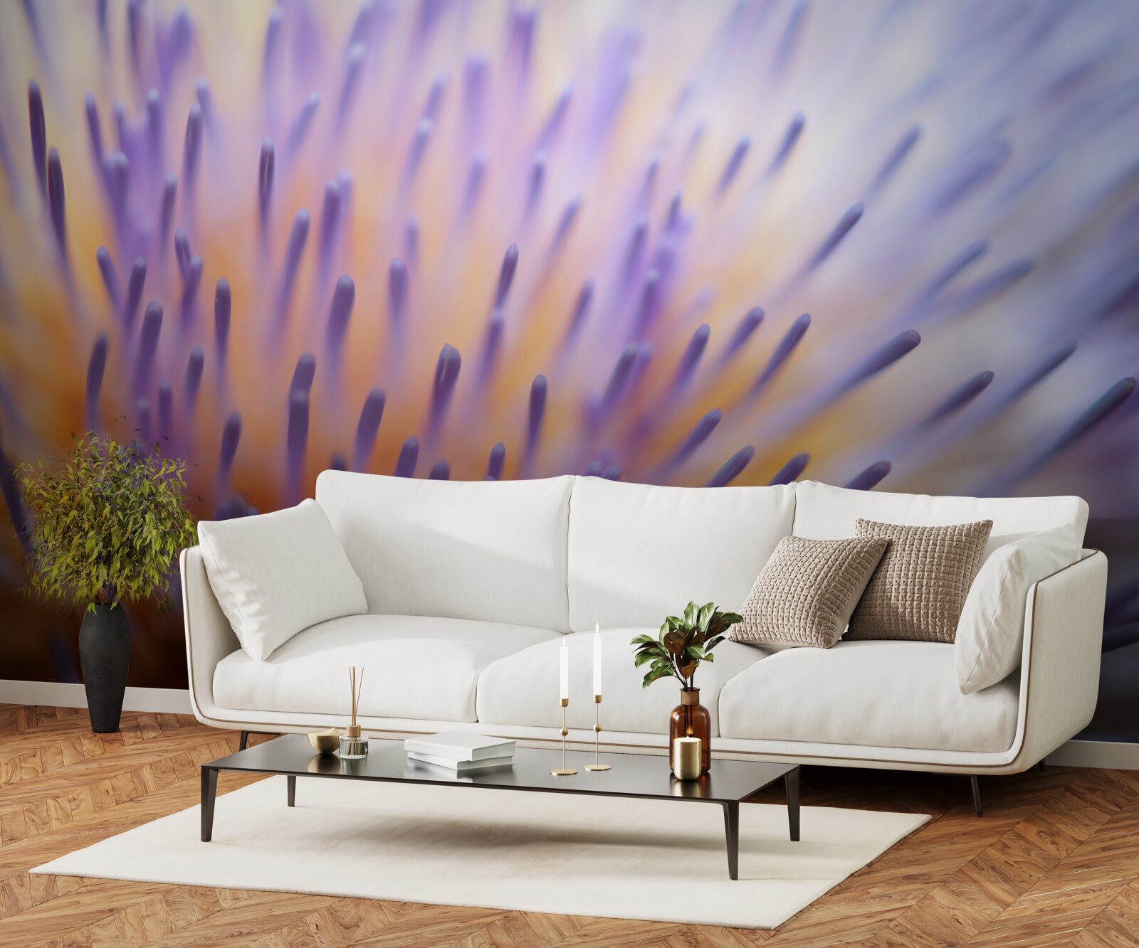 Fototapet ciulin de liliac din Scoția