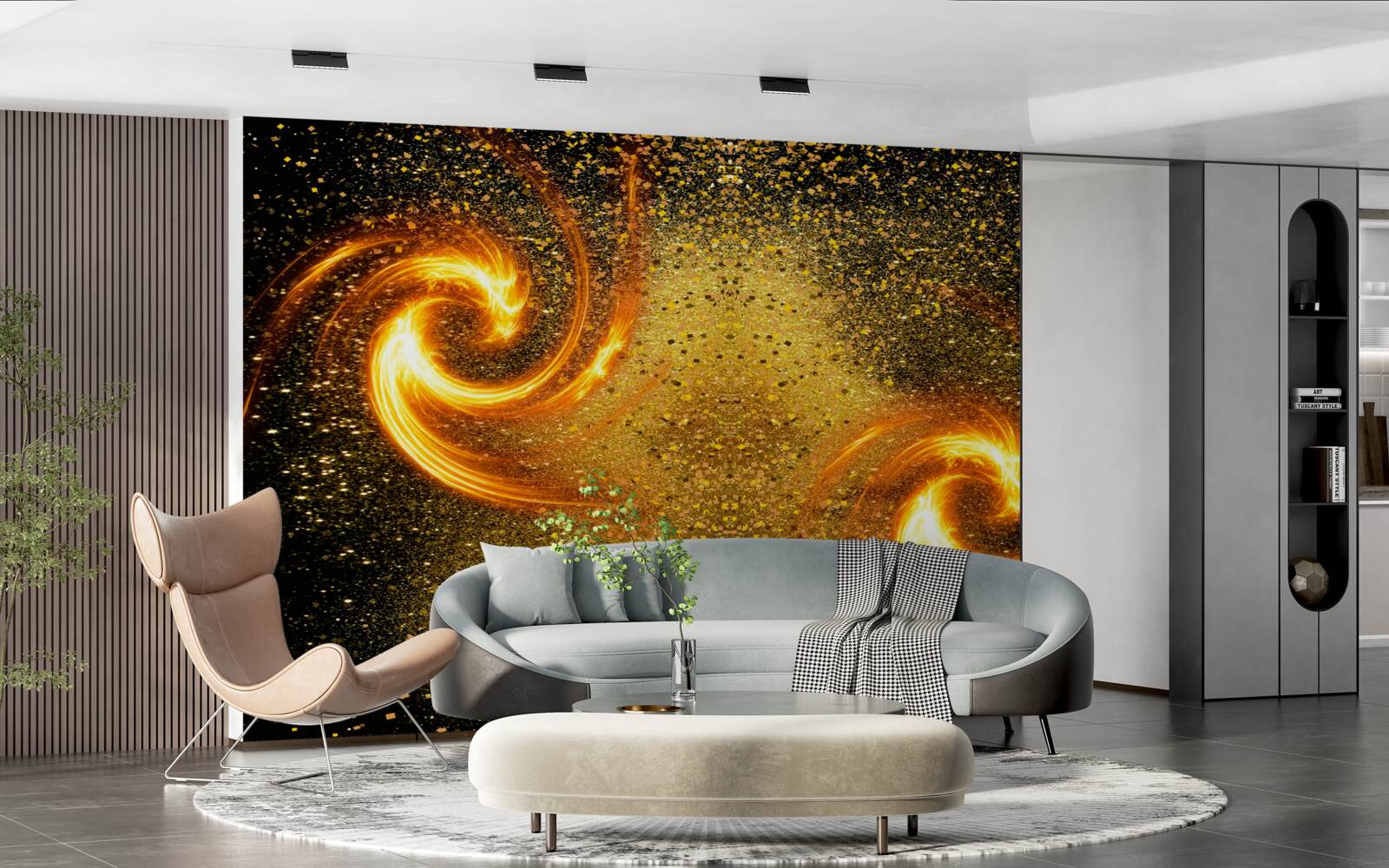 Fototapet milioane de lumini astrale și mai multe galaxii