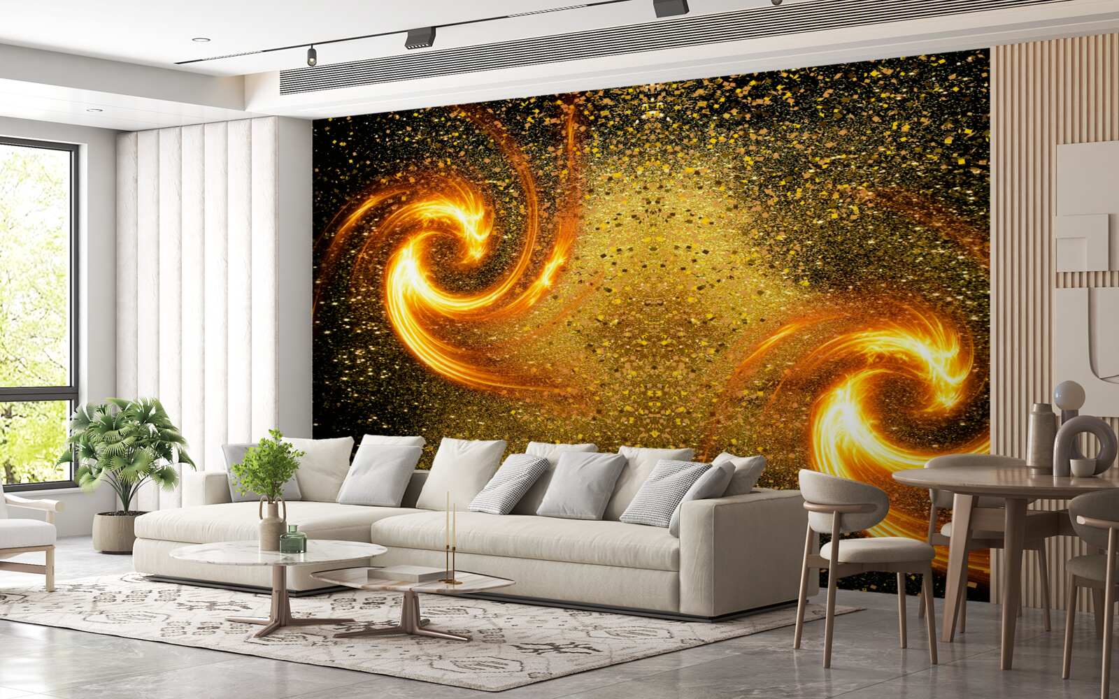 Fototapet milioane de lumini astrale și mai multe galaxii