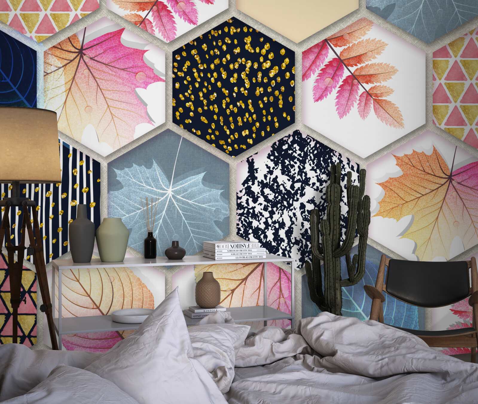 Fototapet mozaic de frunze de toamnă