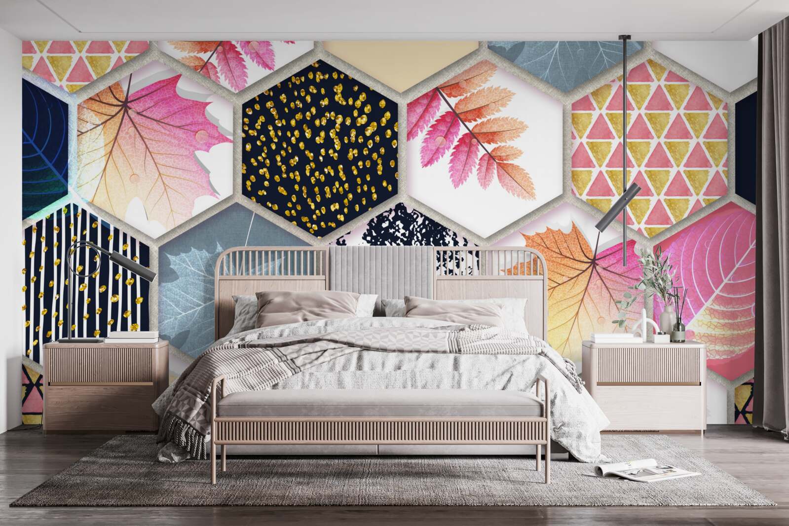 Fototapet mozaic de frunze de toamnă