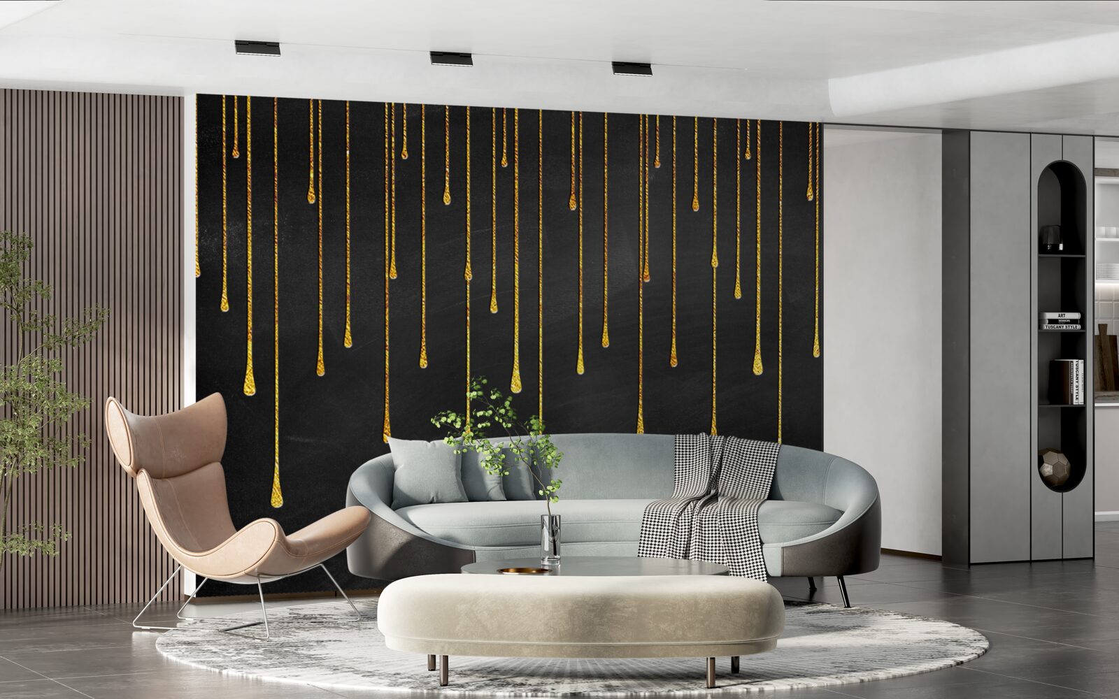 Fototapet stele care se micșorează în întunericul nopții