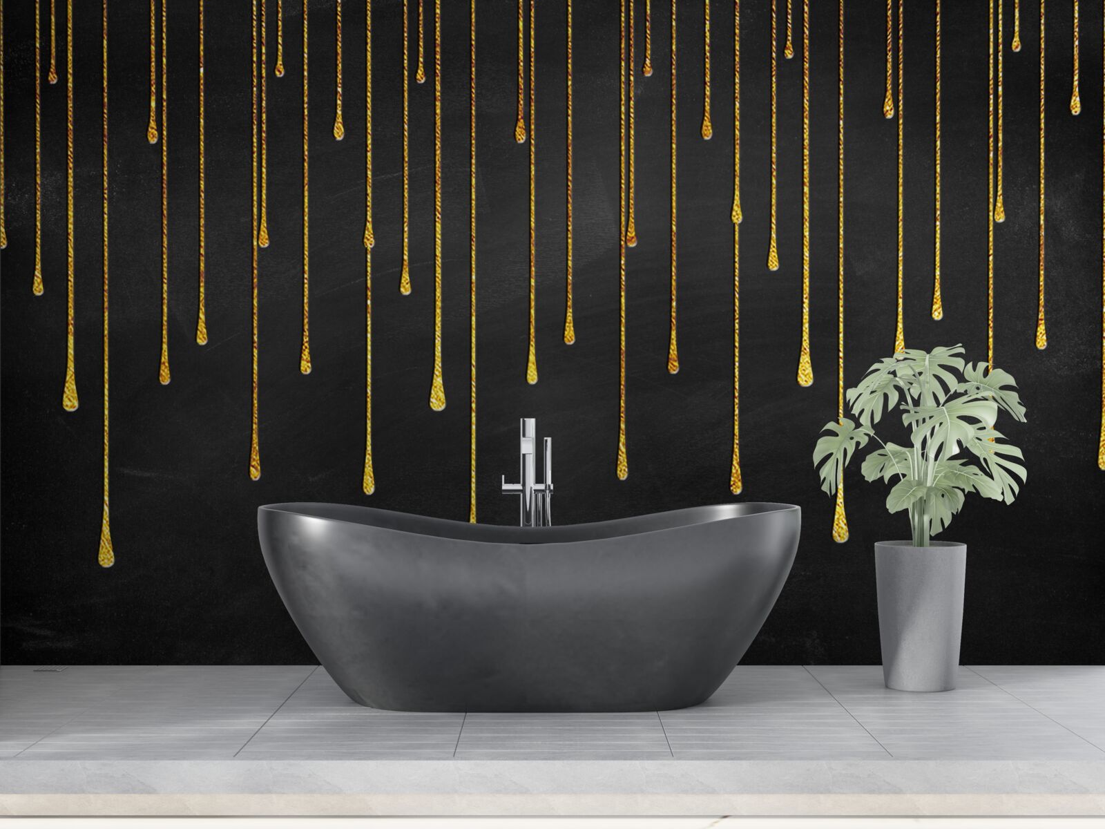 Fototapet stele care se micșorează în întunericul nopții