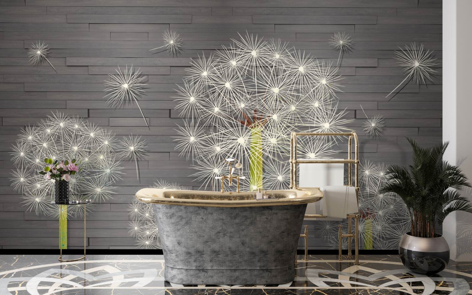 Fototapet păpădii de vară