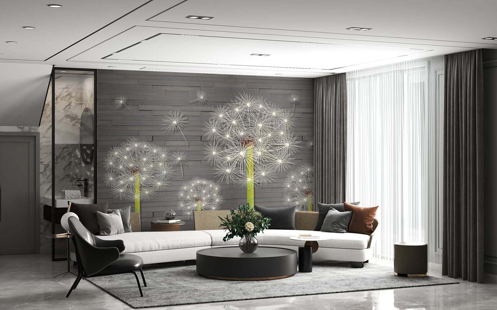 Fototapet păpădii de vară