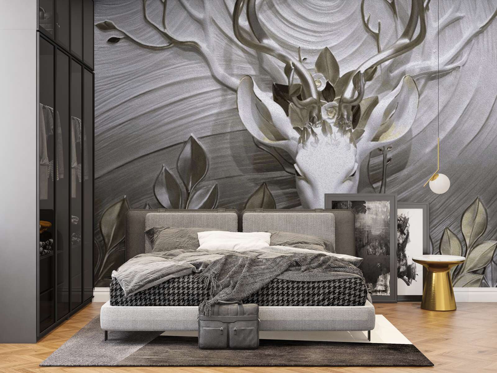 Fototapet cerb maiestuos cu coarne uimitoare